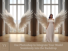 35 ensembles de toiles de fond numériques d'ailes d'ange pour photographie de maternité, beaux-arts, studio de mariage, superposition Photoshop