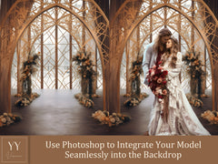 35 Boho Wedding Avenue Digitale Hintergründe Sets für Hochzeit Schwangerschaft Fine Art Fotografie Studio Photoshop Overlays Bundle