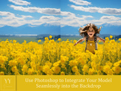 21 gelbe Blumen Berge digitale Hintergründe Sets für Hochzeit Mutterschaft Kinder Fotografie Fine Arts Studio Photoshop