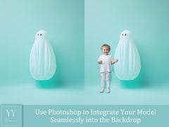 35 Halloween Ghost Balloon Digital Backdrops Sets Maternity Photography Fine Arts Wedding Studio Photoshop overlay