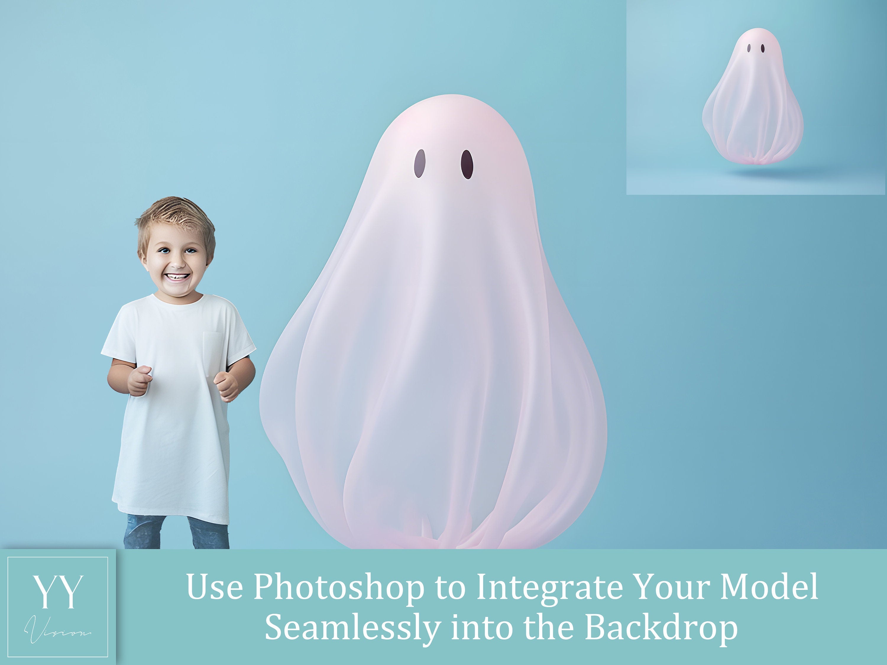 35 Halloween Ghost Balloon Digital Backdrops Sets Maternity Photography Fine Arts Wedding Studio Photoshop overlay