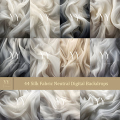 44 Silk Fabric Neutral Digital Backdrops Sets for Maternity Photography Fine Arts Texture Studio Photoshop Portrait Background