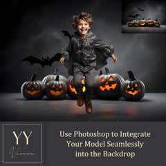 40 Halloween Kürbis und Fledermaus digitale Hintergründe Sets für Urlaub Kinder Fotografie Fine Arts Studio Photoshop Hintergrund