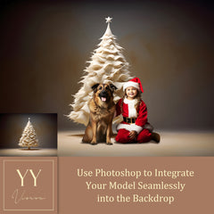 40 weiche Weihnachtsbaum Beige digitale Hintergründe Sets für Weihnachten Urlaub Fotografie Fine Arts Studio Hintergrund