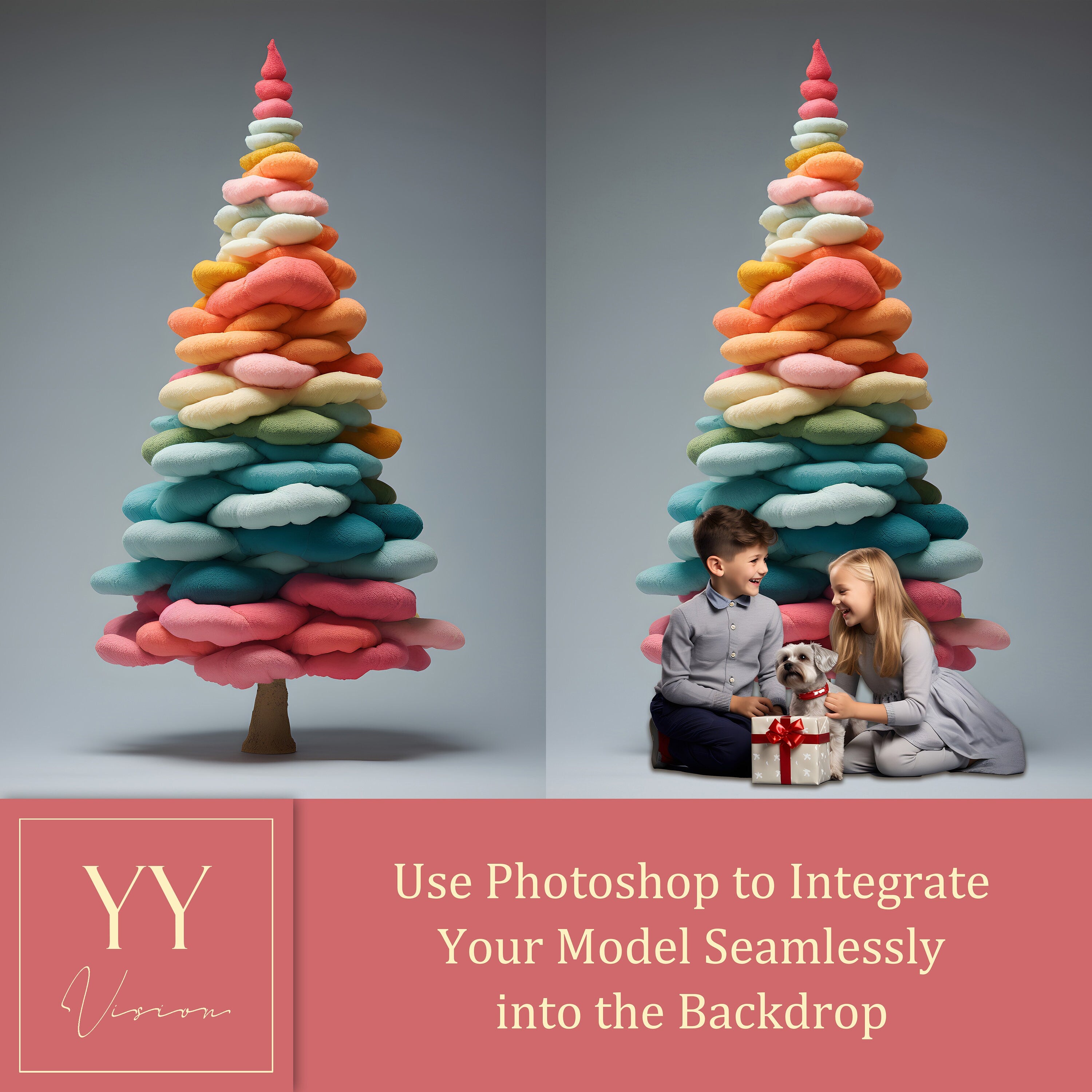 20 weiche Weihnachtsbaum Pastell digitale Hintergründe Sets für Weihnachten Urlaub Fotografie Fine Arts Studio Hintergrund