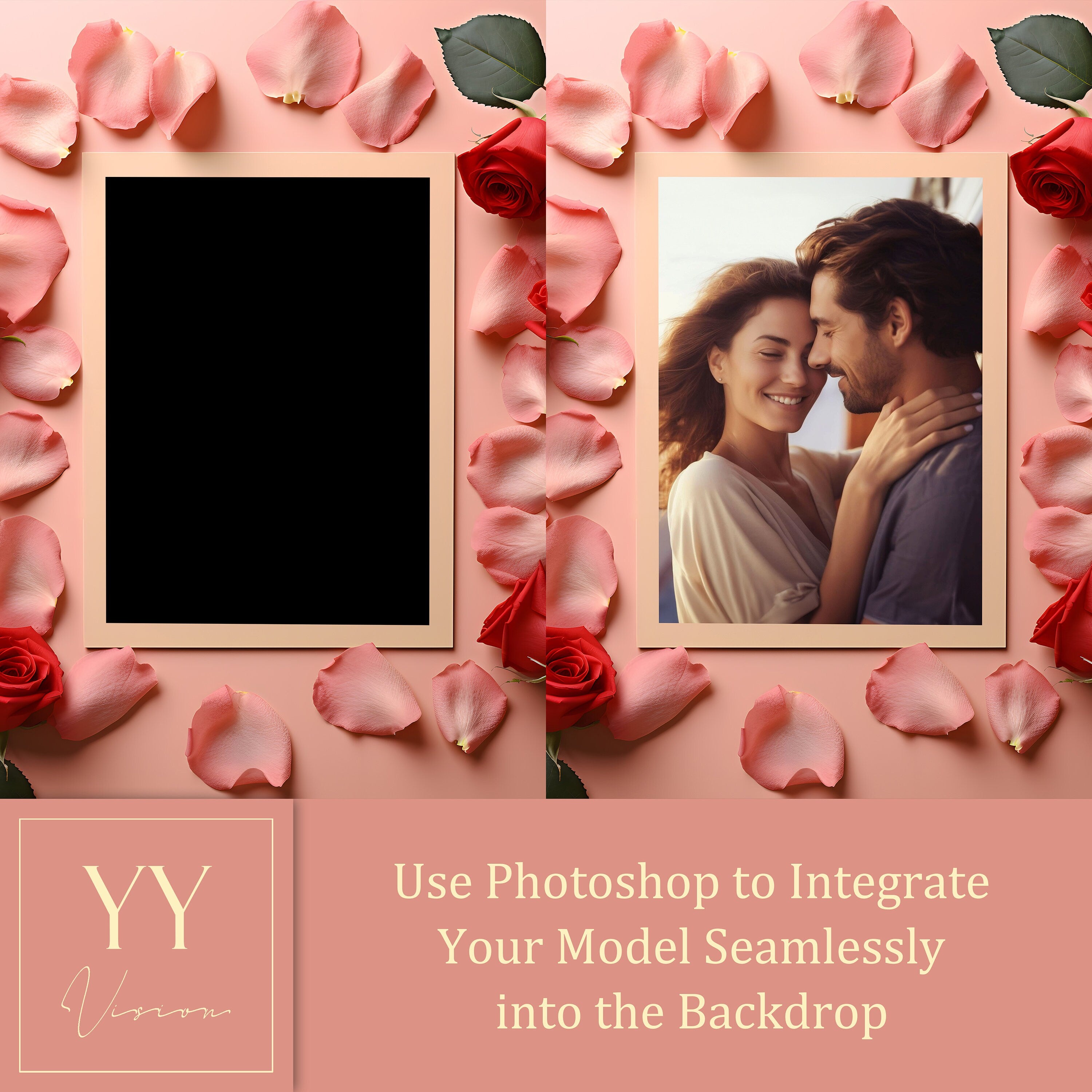 20 Valentines Day Lovers Frame Digital Backdrops Sets for Valentines Gift Family Photography Fine Arts Background