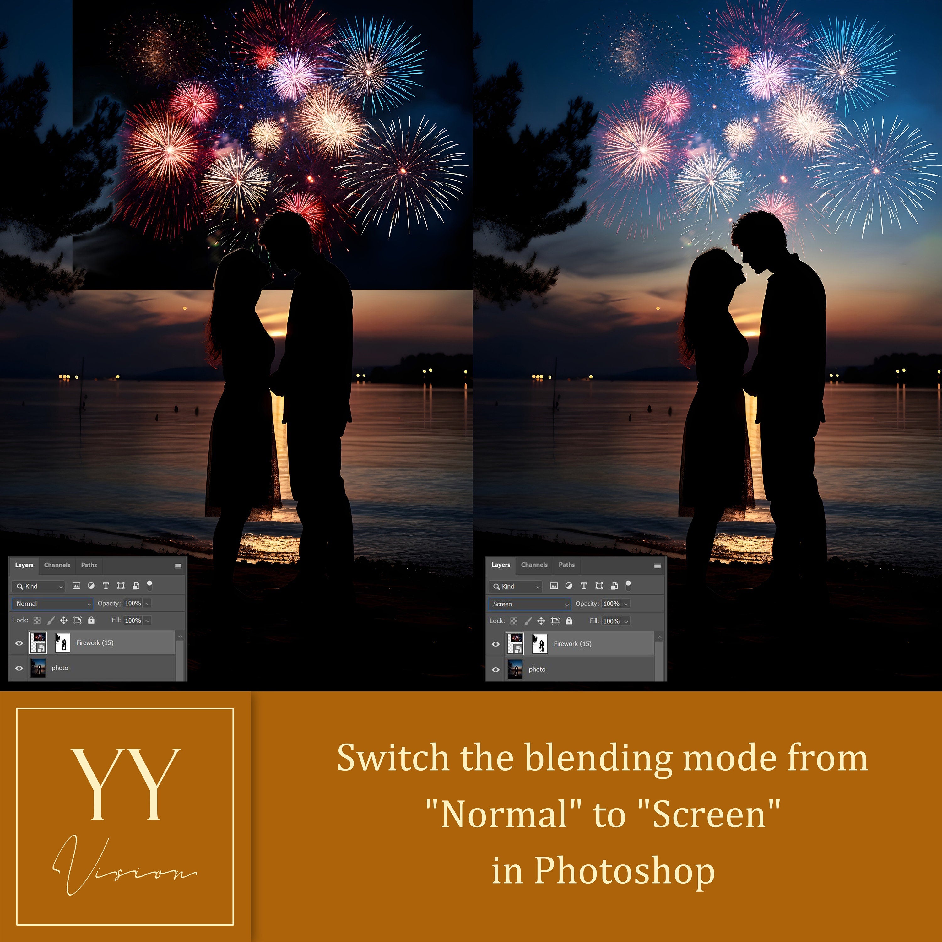 48 Fireworks Overlays Sets for Christmas Holiday Wedding Photography Photoshop Canvas Editing