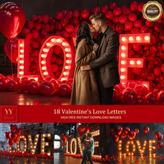 18 Love Letters Digital Backdrops Sets for Valentine Day Gift Photography Fine Arts Studio Photoshop Background