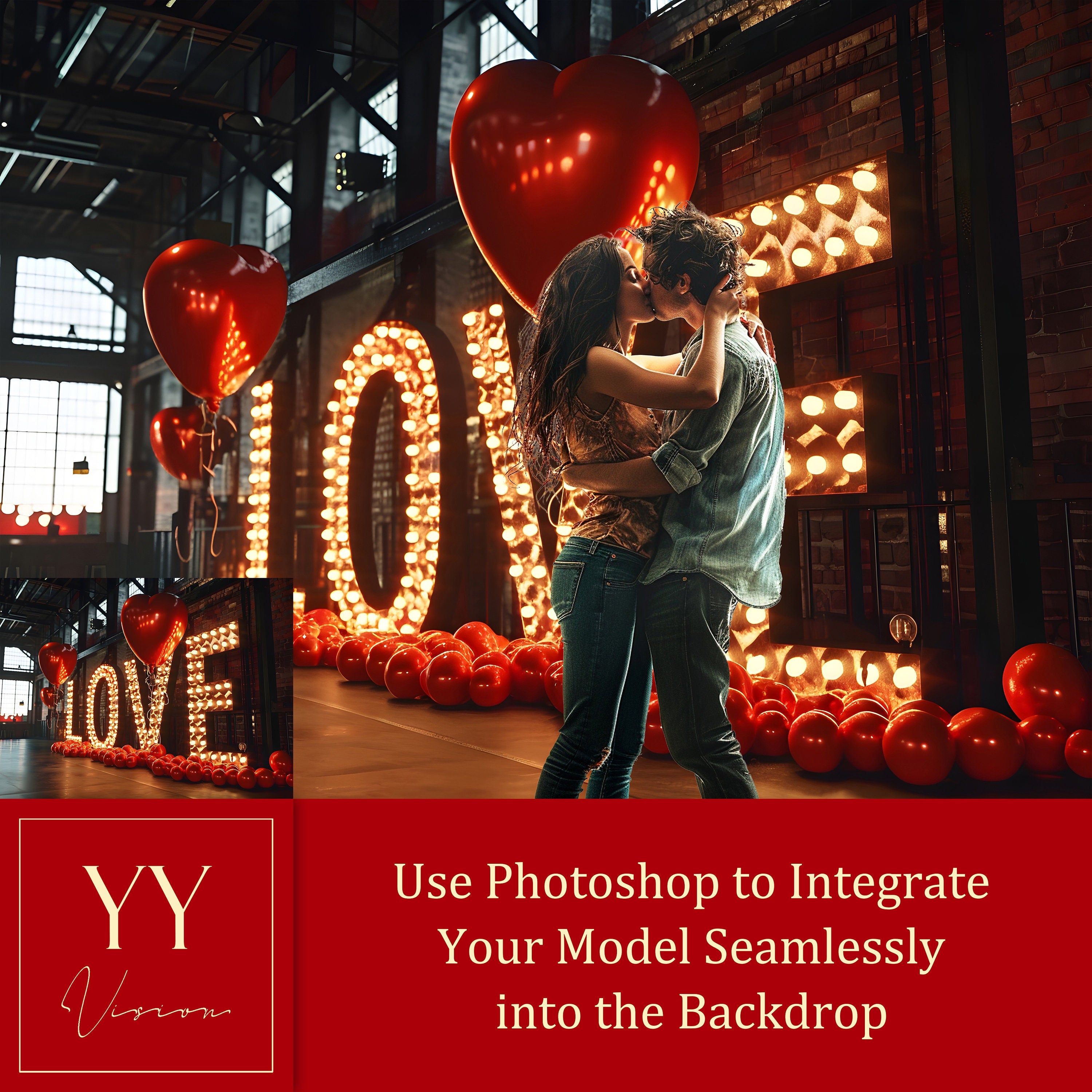 18 Liebesbriefe Digitale Hintergründe Sets für Valentinstag Geschenk Fotografie Fine Arts Studio Photoshop Hintergrund