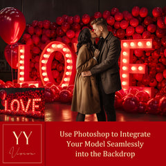 18 Love Letters Digital Backdrops Sets for Valentine Day Gift Photography Fine Arts Studio Photoshop Background