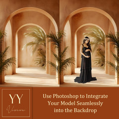 22 Palm Archway Digital Backdrops Sets for Wedding Maternity Photography Digital Backdrop Photoshop Background