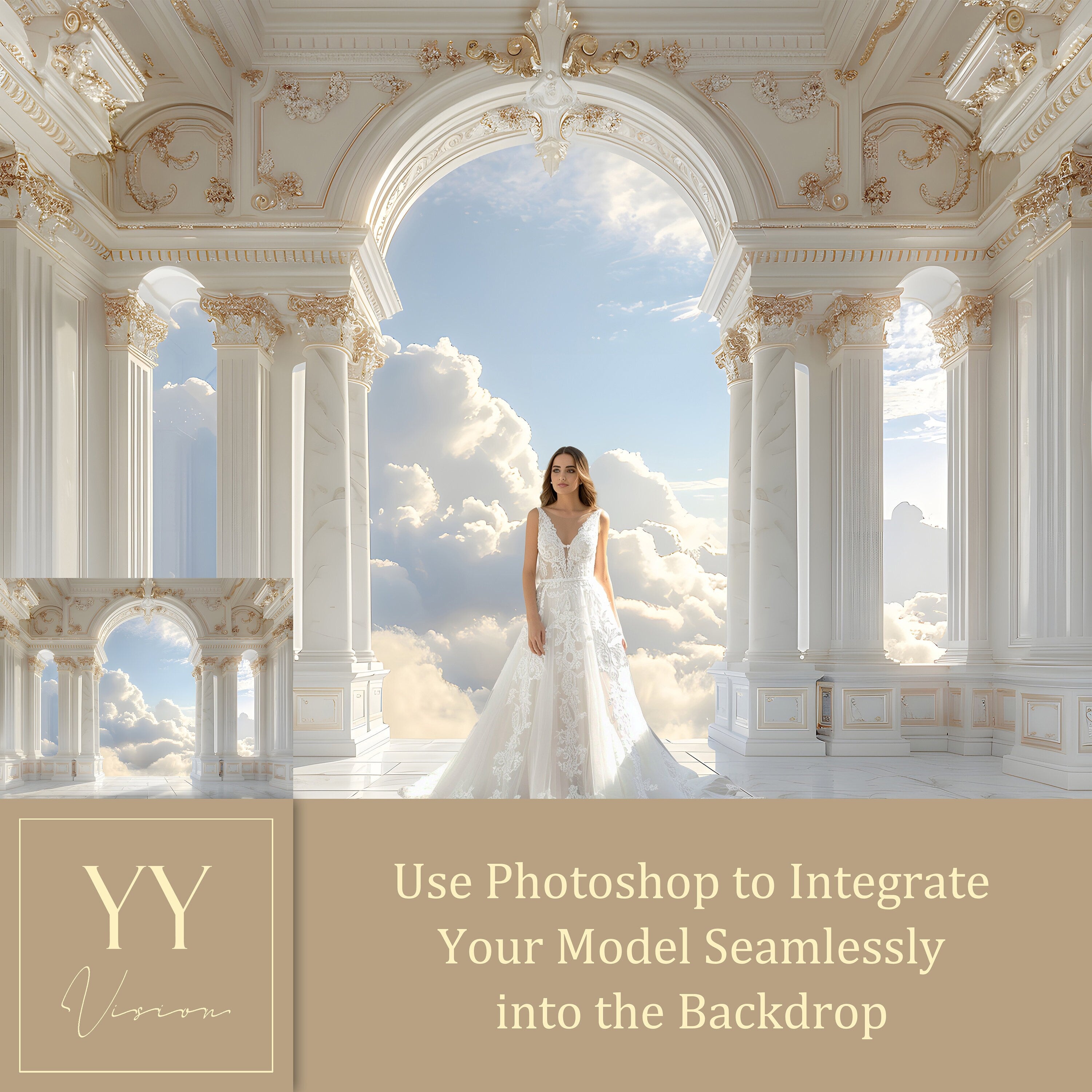 30 Marmor Weiß Gold Bogen und Himmel digitale Hintergründe Sets für Hochzeit Schwangerschaft Studio Fotografie digitale Hintergründe Photoshop Hintergrund