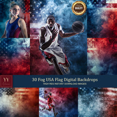 30 digitale Hintergründe mit USA-Flagge für Sport, Schule, Urlaub, Fotografie, Hintergrund, Portrait, Photoshop-Bearbeitung