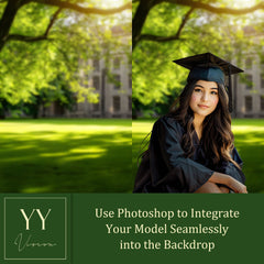 30 ensembles de toiles de fond numériques pour le jardin de remise des diplômes pour la photographie de fin d'études secondaires et universitaires Soft Focus